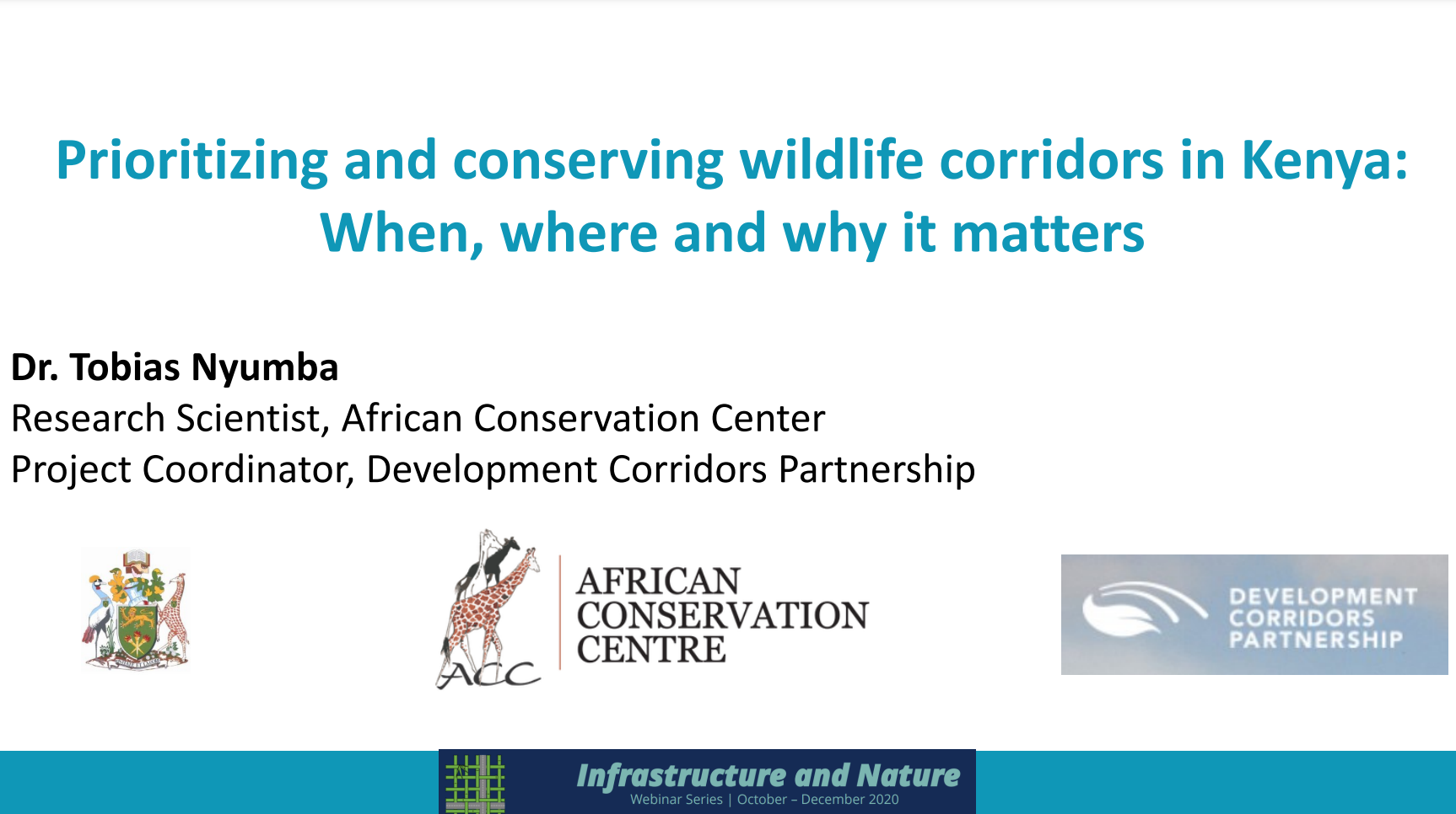 Prioritizing and conserving wildlife corridors in Kenya: when, where and why it matters